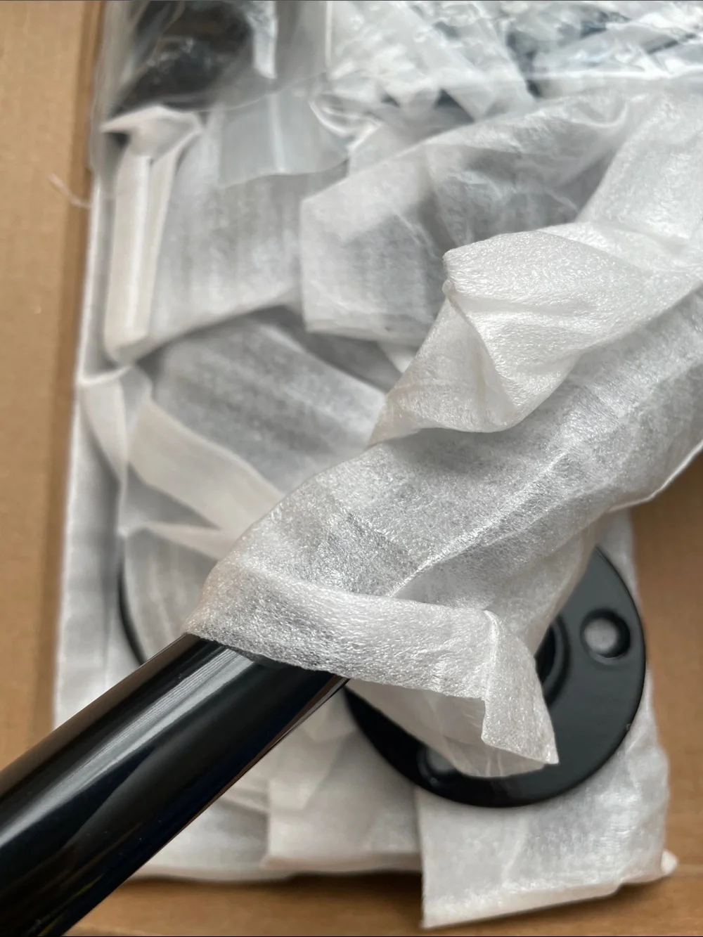Black Wall-Mount Floating Shelf Rods - Unbranded